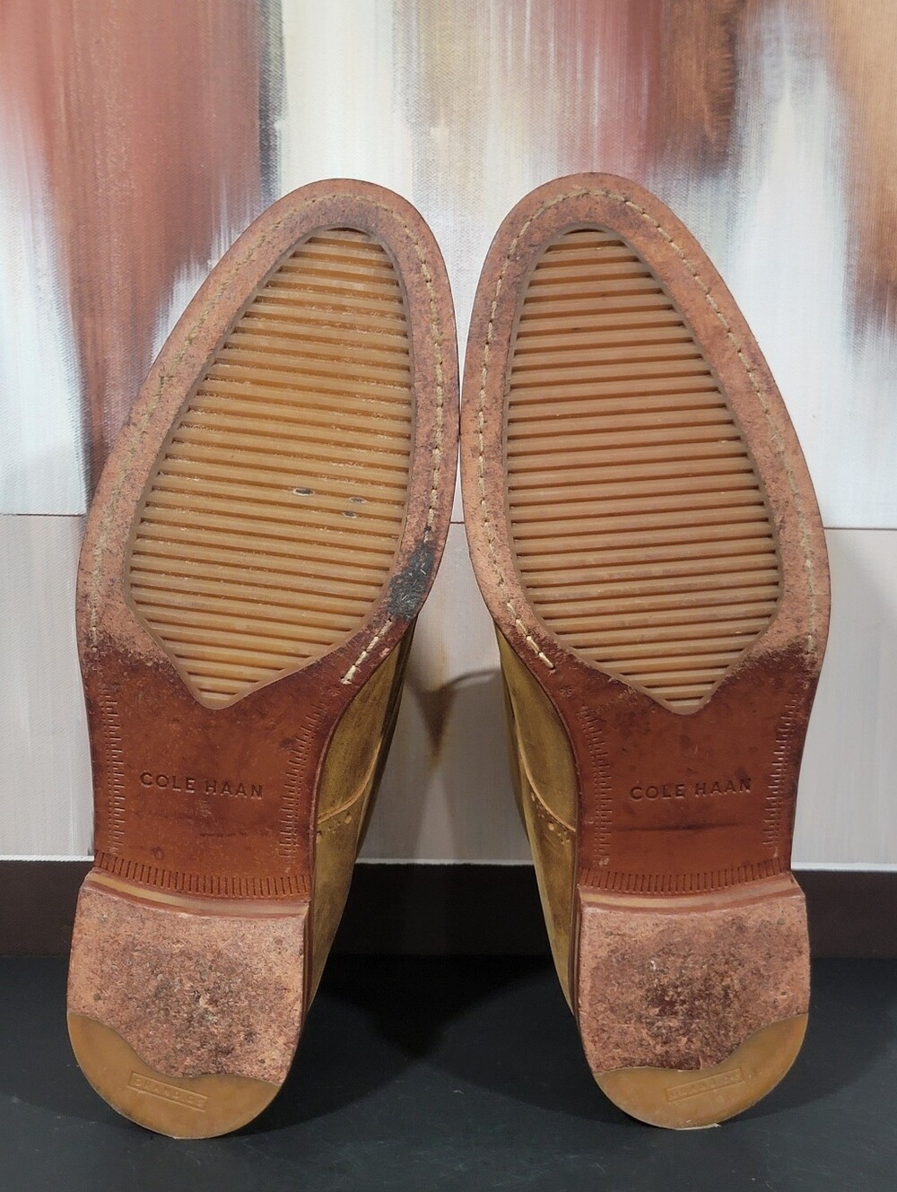 Cole Haan Men's Size 10 Leather Cambridge Chukka Boots Lace Up Brown Casual - Picture 8 of 8